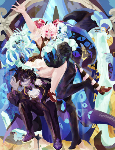 pretty simple- only has background and minimum midground. However has reflective surfaces, increasing prices